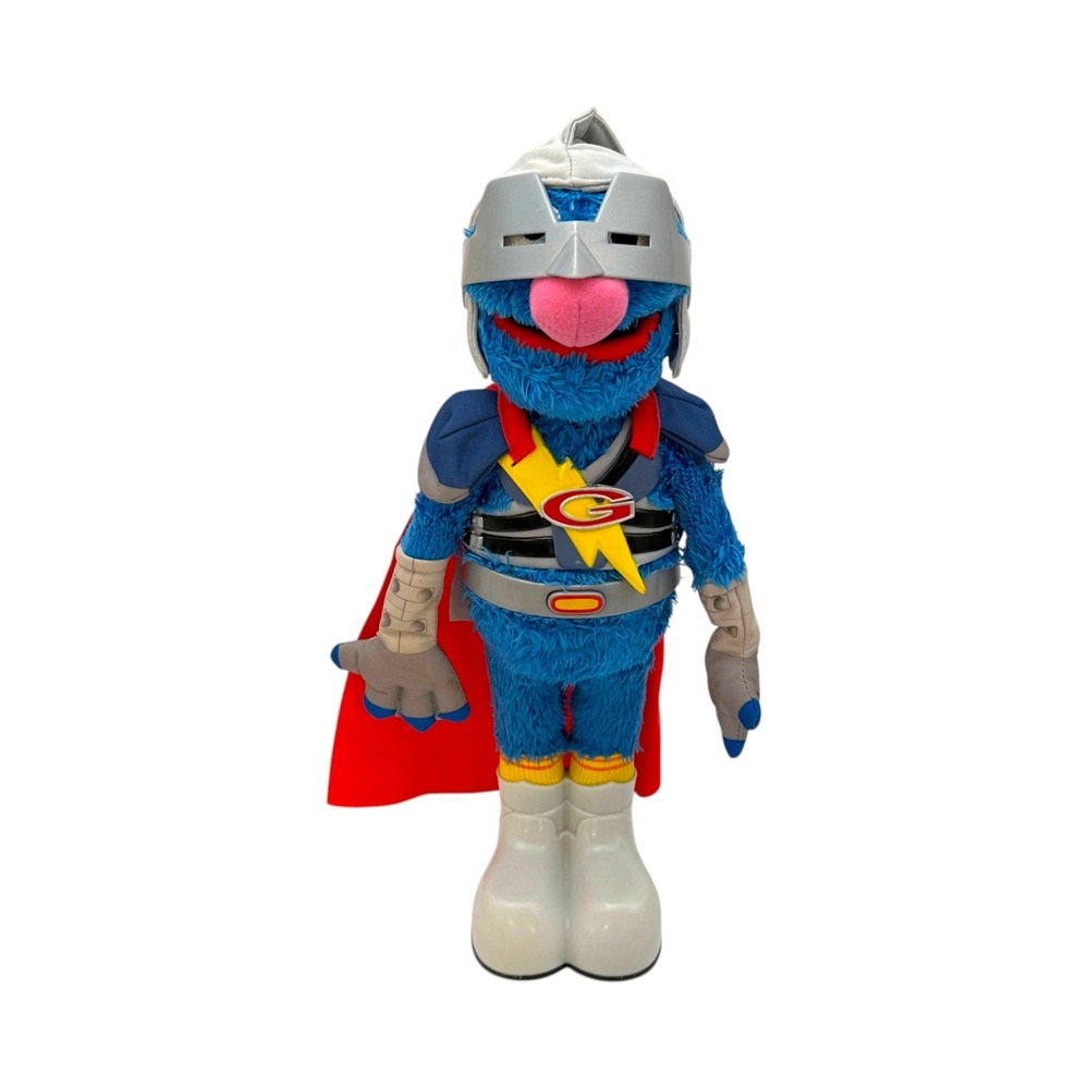 Hasbro Sesame Street Super Grover 2.0 Talking Plush Blue 2011 See Video